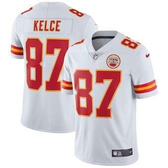 Travis Kelce Kansas City Chiefs white Vapor jersey