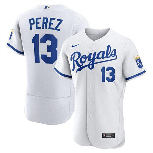 Salvador Perez Kansas City Royals white jersey