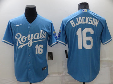 Bo Jackson Kansas City Royals blue jersey