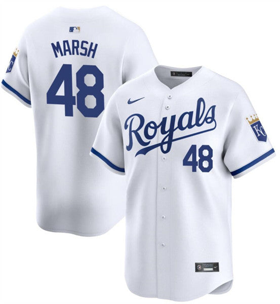 Alec Marsh Kansas City Royals white Limited jersey