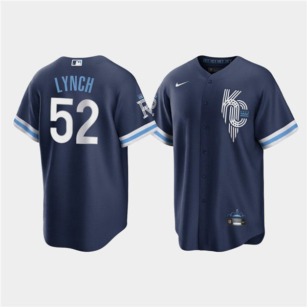 Daniel Lynch Kansas City Royals navy City Connect jersey