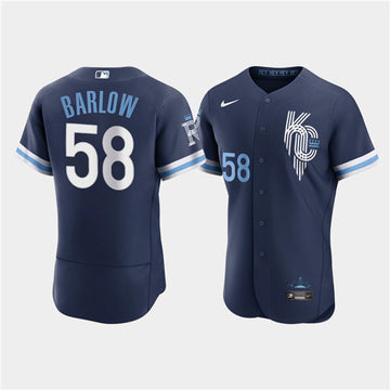 Scott Barlow Kansas City Royals navy City Connect jersey