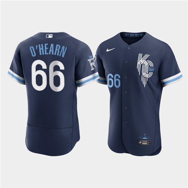 Ryan O'Hearn Kansas City Royals navy City Connect jersey