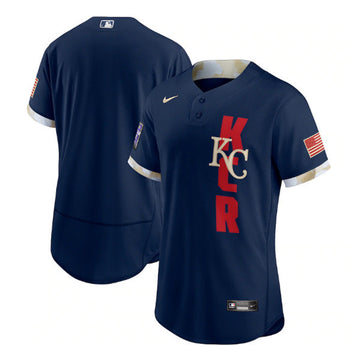 Custom Kansas City Royals navy All-Star jersey