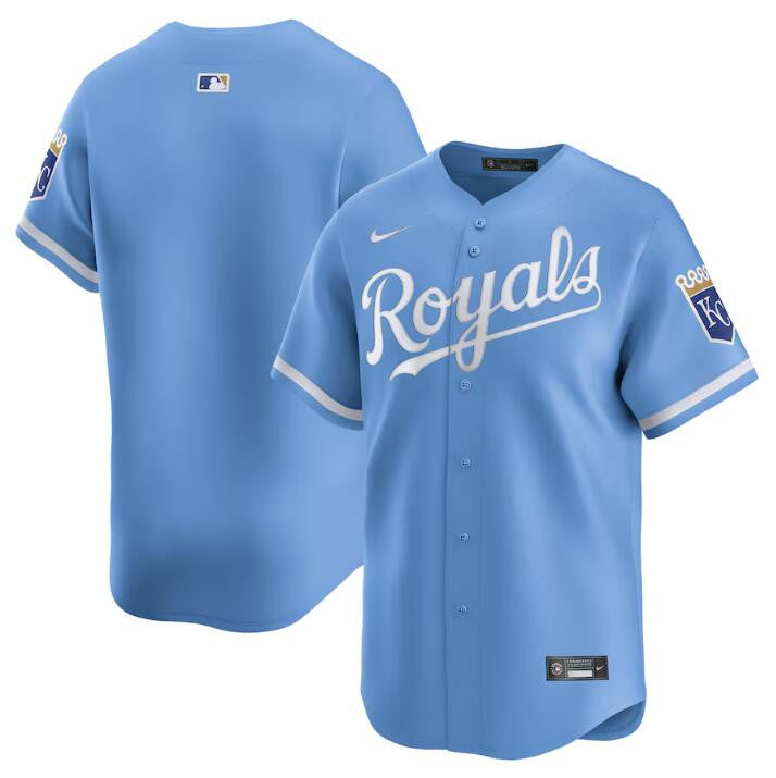 Custom Kansas City Royals blue Limited jersey