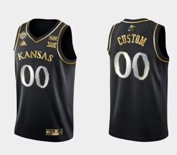 Custom Kansas Jayhawks black jersey