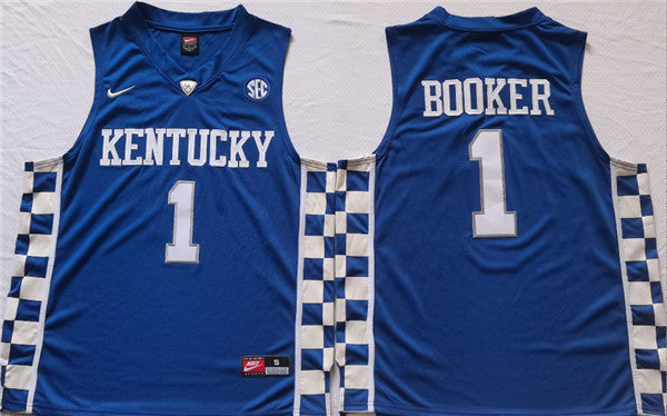 Booker Kentucky Wildcats blue jersey