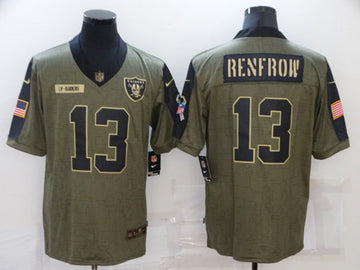 Hunter Renfrow Las Vegas Raiders olive Salute To Service jersey