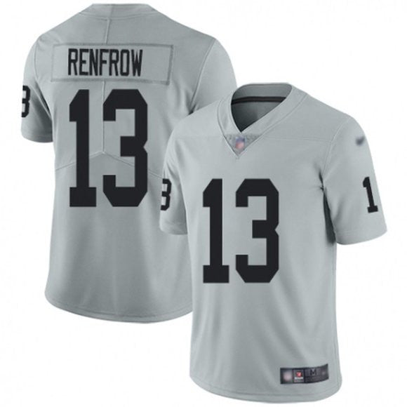 Hunter Renfrow Las Vegas Raiders grey Vapor jersey