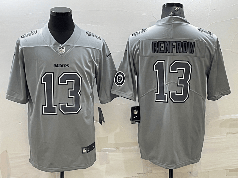 Hunter Renfrow With Patch Las Vegas Raiders grey Fashion jersey