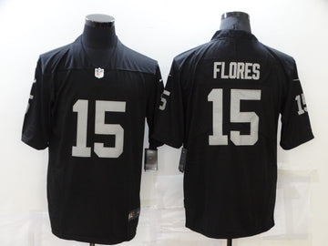 Tom Flores Las Vegas Raiders black Vapor jersey