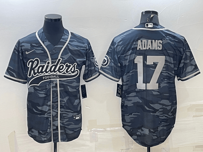 Davante Adams Las Vegas Raiders grey Camo jersey