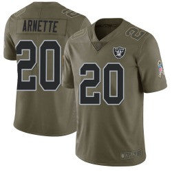 Damon Arnette Las Vegas Raiders green Salute To Service jersey