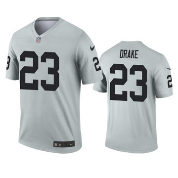 Kenyan Drake Las Vegas Raiders silver Inverted Legend jersey