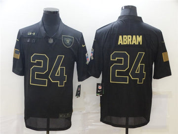 Johnathan Abram Las Vegas Raiders black Salute To Service jersey