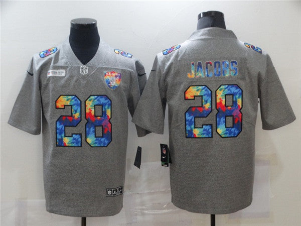 Josh Jacobs Las Vegas Raiders grey Limited jersey