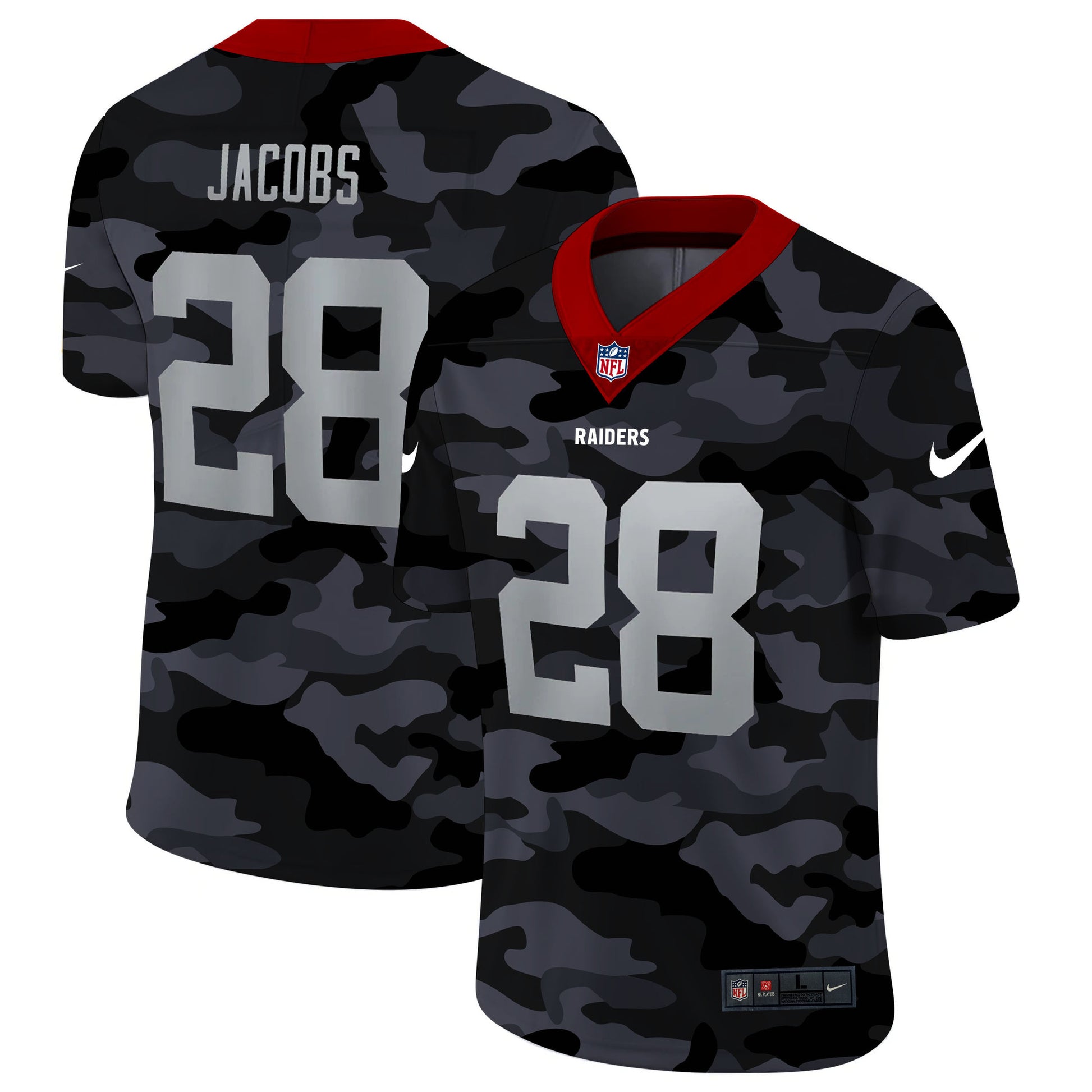 Josh Jacobs Las Vegas Raiders camo Limited jersey