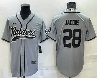 Josh Jacobs Las Vegas Raiders grey jersey