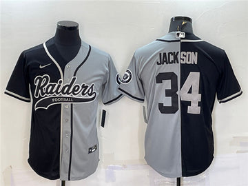 Bo Jackson Las Vegas Raiders black Split jersey