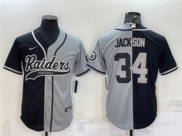 Bo Jackson Las Vegas Raiders black Split jersey