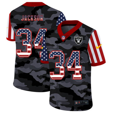 Bo Jackson Las Vegas Raiders camo Limited jersey