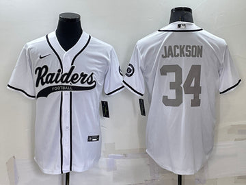 Bo Jackson Las Vegas Raiders white jersey
