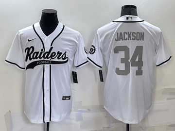 Bo Jackson Las Vegas Raiders white jersey