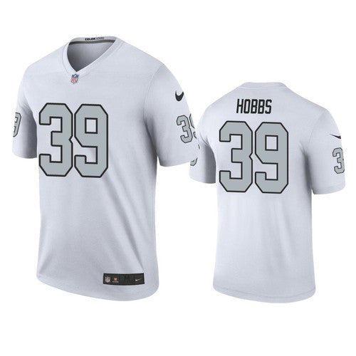 Nate Hobbs Las Vegas Raiders white Color Rush jersey