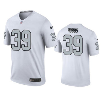 Nate Hobbs Las Vegas Raiders white Color Rush jersey