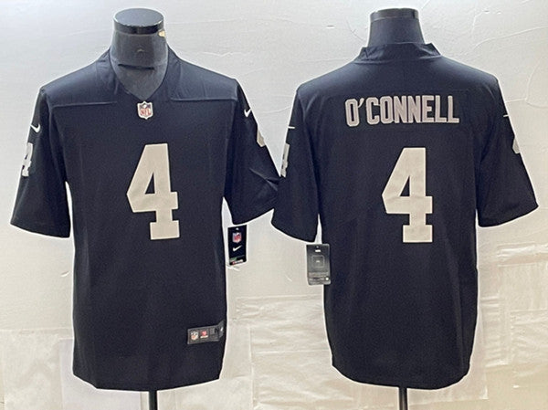 Aidan O'Connell Las Vegas Raiders black Vapor jersey