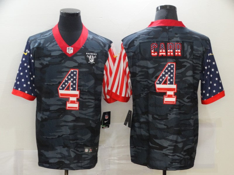 Derek Carr Las Vegas Raiders camo Limited jersey
