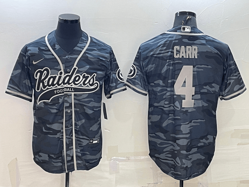 Derek Carr Las Vegas Raiders grey Camo jersey