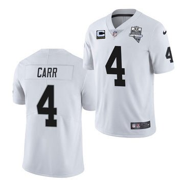 Derek Carr Las Vegas Raiders white Vapor jersey