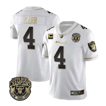 Derek Carr Las Vegas Raiders white Vapor jersey
