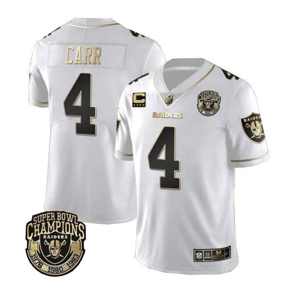 Derek Carr Las Vegas Raiders white Vapor jersey