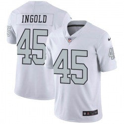 Alec Ingold Las Vegas Raiders white Color Rush jersey