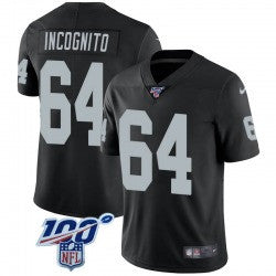 Richie Incognito Las Vegas Raiders black Vapor jersey