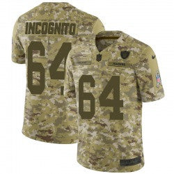 Richie Incognito Las Vegas Raiders camo Salute To Service jersey