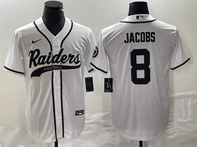 Josh Jacobs Las Vegas Raiders white jersey