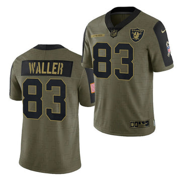 Darren Waller Las Vegas Raiders olive Salute To Service jersey