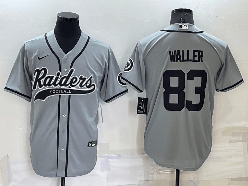 Darren Waller Las Vegas Raiders grey jersey
