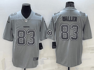 Darren Waller Logo Las Vegas Raiders grey Vapor jersey