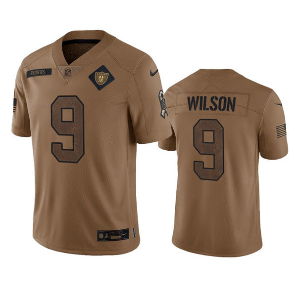 Tyree Wilson Las Vegas Raiders brown Salute To Service jersey