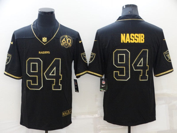 Carl Nassib Las Vegas Raiders black Vapor jersey