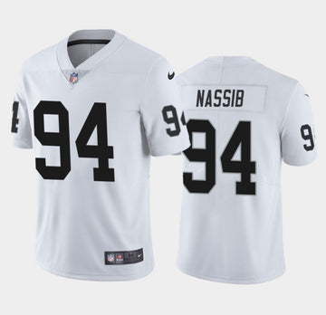 Carl Nassib Las Vegas Raiders white Vapor jersey