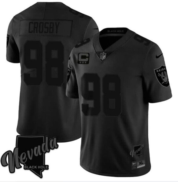 Maxx Crosby Balck Las Vegas Raiders Vapor jersey