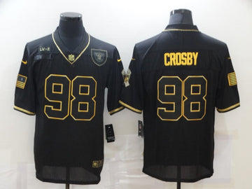 Maxx Crosby Las Vegas Raiders black Salute To Service jersey