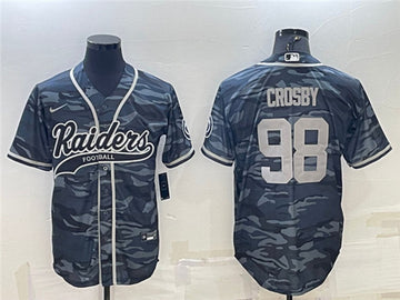 Maxx Crosby Las Vegas Raiders gray Camo jersey