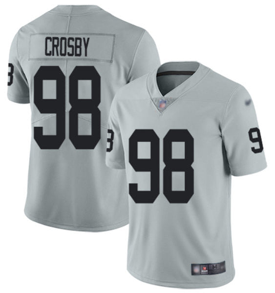 Maxx Crosby Las Vegas Raiders gray Vapor jersey