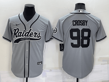Maxx Crosby Las Vegas Raiders grey jersey